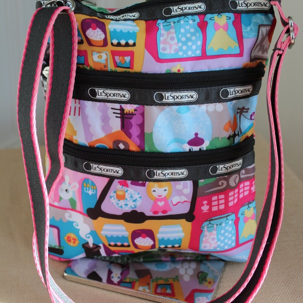 Lesportsac 3 zipper crossbody bag - Picture 4 of 11